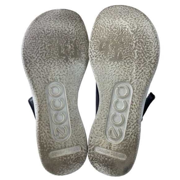 Ecco Women's Corksphere Gray Leather Strappy Platform Sandals EU 41/US 10-10.5 - Picture 6 of 9